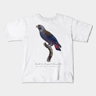 Dusky Parrot / Femelle du Perroquet a Camail Bleu - 19th century Jacques Barraband Illustration Kids T-Shirt